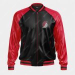 Portland Trail Blazers Bomber Leather Jacket