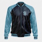 Seattle Kraken Bomber Leather Jacket