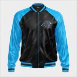 Carolina Panthers Bomber Leather Jacket