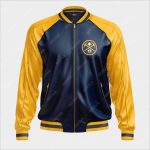 Denver Nuggets Bomber Leather Jacket