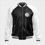 Brooklyn Nets Bomber Leather Jacket