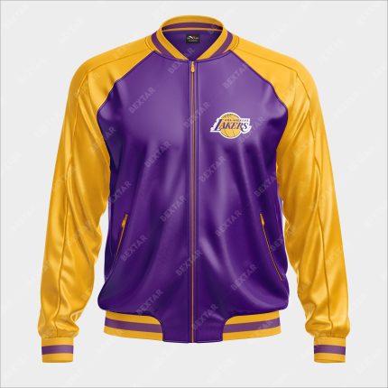 Los Angeles Lakers Bomber Leather Jacket