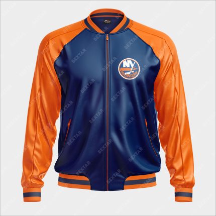 New York Islanders Bomber Leather Jacket