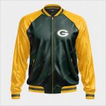 Green Bay Packers Bomber Leather Jacket