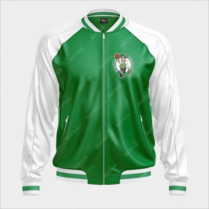 Boston Celtics Bomber Leather Jacket