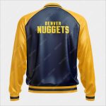 Denver Nuggets Bomber Leather Jacket