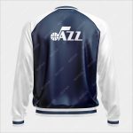 Utah Jazz Bomber Leather Jacket