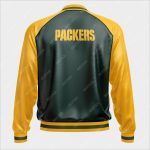 Green Bay Packers Bomber Leather Jacket