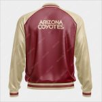 Arizona Coyotes Bomber Leather Jacket