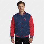Los Angeles Angels Satin Bomber Jacket