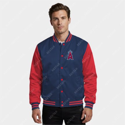 Los Angeles Angels Satin Bomber Jacket