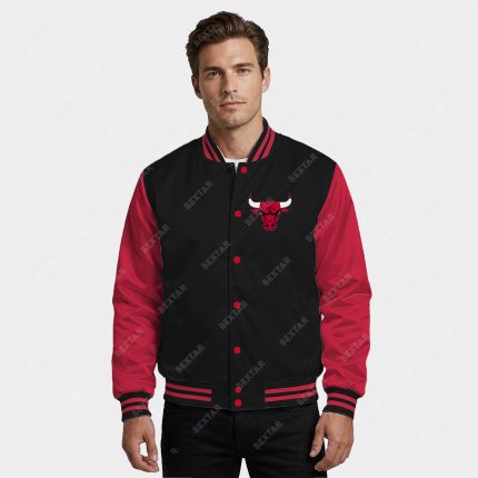 Vintage Chicago Bulls Satin Bomber Jacket