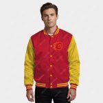 Calgary Flames Satin Bomber Jacket