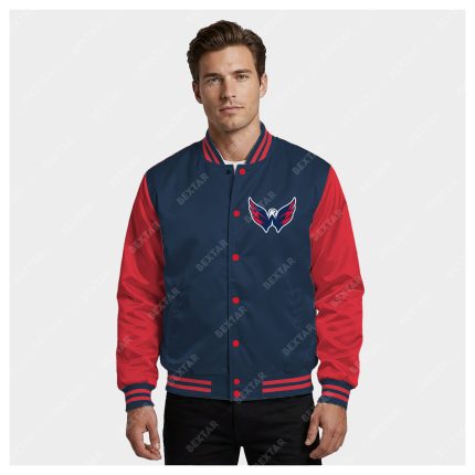 Washington Capitals Satin Bomber Jacket