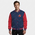 New Jersey Devils Satin Bomber Jacket