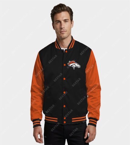 Denver Broncos Satin Bomber Jacket