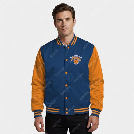New York Knicks Satin Bomber Jacket