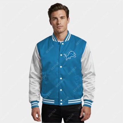 Detroit Lions Satin Bomber Jacket