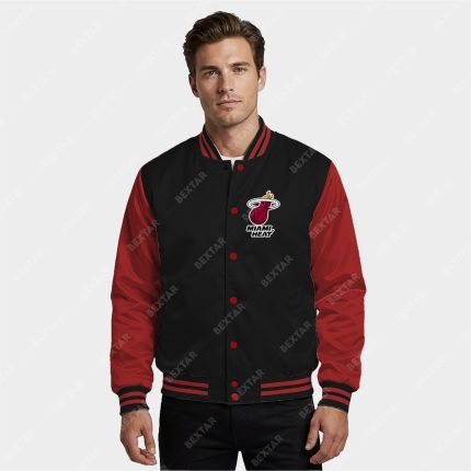 Miami Heat Satin Bomber Jacket