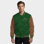Minnesota Wild Satin Bomber Jacket