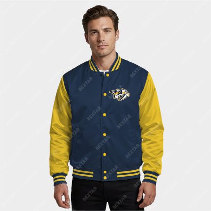 Nashville Predators Satin Bomber Jacket