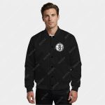 Brooklyn Nets Satin Bomber Jacket
