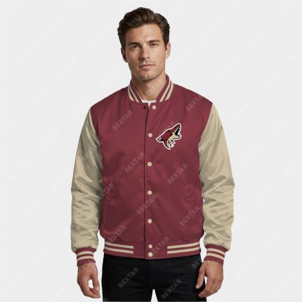Arizona Coyotes Satin Bomber Jacket