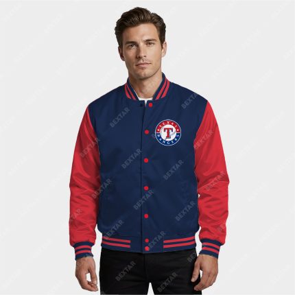 Texas Rangers Satin Bomber Jacket