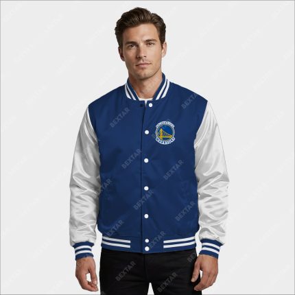 Golden State Warriors Satin Bomber Jacket