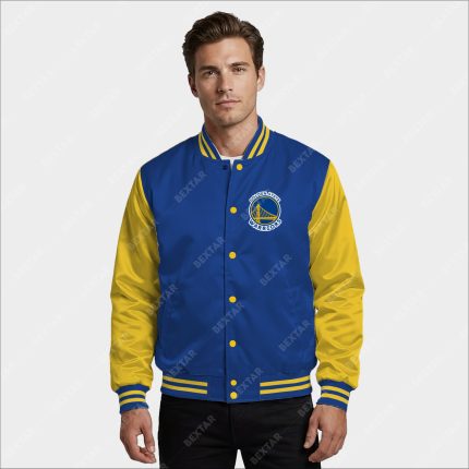 Golden State Warriors Satin Bomber Jacket