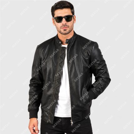 Black Cowhide & Goatskin Leather Jacket – THE BEXTAR