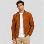 Brown Suede Goatskin Leather Jacket – THE BEXTAR