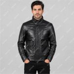 Black Semi-Aniline Sheepskin Leather Jacket – THE BEXTAR