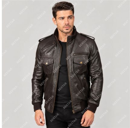 Brown Sheepskin Leather Jacket – THE BEXTAR