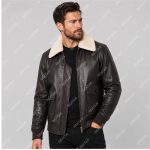 Brown Semi-Aniline Sheepskin Leather Jacket – THE BEXTAR