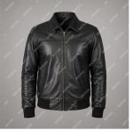 Black Semi-Aniline Sheepskin Leather Jacket – THE BEXTAR