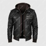 Brown Sheepskin Leather Hooded Jacket – THE BEXTAR