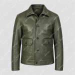 Green Semi-Aniline Sheepskin Leather Jacket – THE BEXTAR