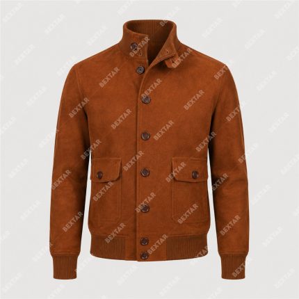 Brown Suede Goatskin Leather Jacket – THE BEXTAR