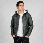 Green Semi-Aniline Sheepskin Leather Jacket – THE BEXTAR