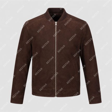 Dark Brown Suede Goatskin Leather Jacket – THE BEXTAR