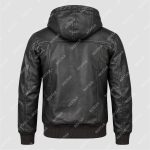 Brown Semi-Aniline Sheepskin Leather Hooded Jacket – THE BEXTAR
